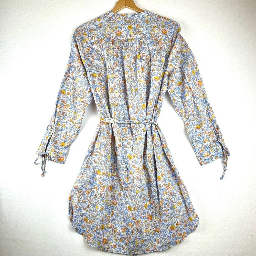 J. Crew Tunic Tie Waist Afternoon Floral Dress Beach Resort NWT